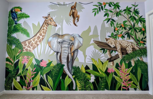 Jungle Nursery Mural | Murals by Girls Who Paint Murals
