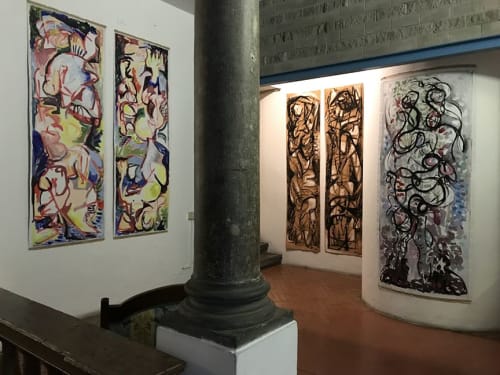Anima and Animus Exhibition 2018 | Paintings by Ginny Sykes | Florence Dance Center in Firenze