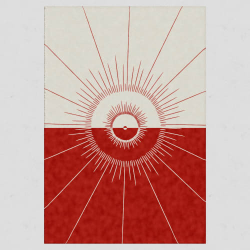 Astros Sunrise Square | Area Rug in Rugs by Woop Rugs