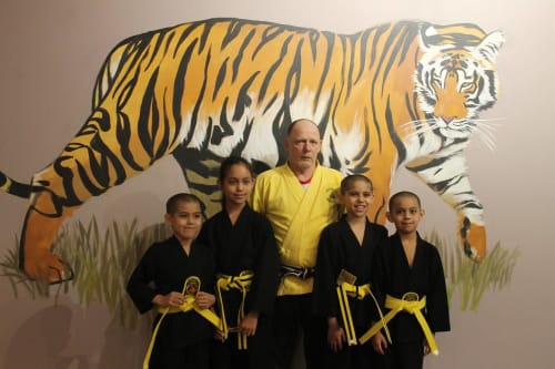 Yellow Tigers Karate Mural