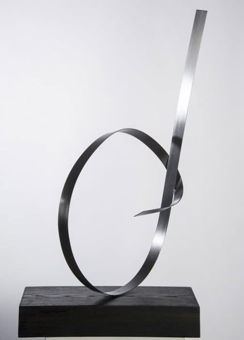 Steel Silver 2 | Sculptures by Joe Gitterman Sculpture