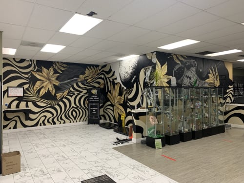 Kush mart mural | Murals by They Drift | KushMart North Cannabis Dispensary in Everett