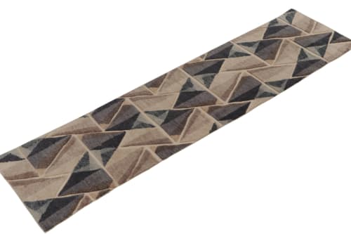 Rug & Kilim’s Scandinavian runner in Blue & Beige-Brown High | Area Rug in Rugs by Rug and Kilim