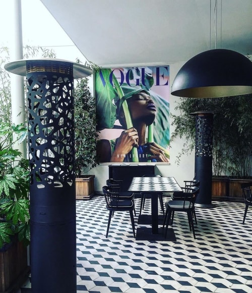 Tile-Hyperion | Outdoor Gas Heater | Fireplaces by GlammFire | Vogue Café Porto in Porto