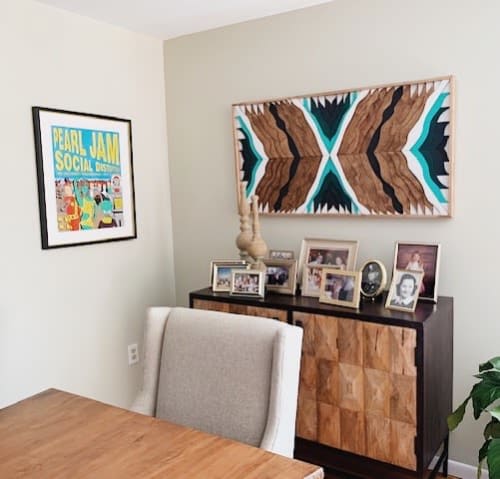 Chesapeake in Sea Green | Wall Sculpture in Wall Hangings by Sage Woodworks