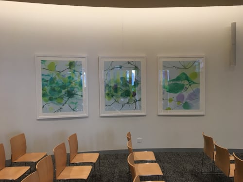 wooded hollow series | Paintings by Wendy Grace | Rose Chapel in Macquarie Park