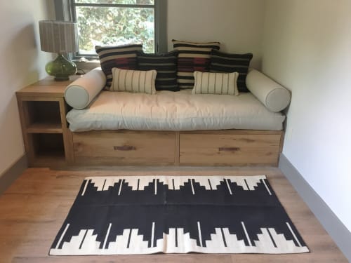 Walnut Leather Handle [Flag End] | Pull in Hardware by Keyaiira | leather + fiber | Artist Studio in Santa Rosa