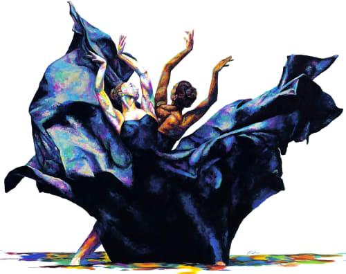 Vivacious | Oil And Acrylic Painting in Paintings by Drafts by Ola