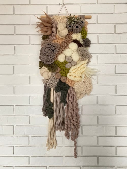 Unique coral reef wall art 35x90 cm | Macrame Wall Hanging in Wall Hangings by Awesome Knots