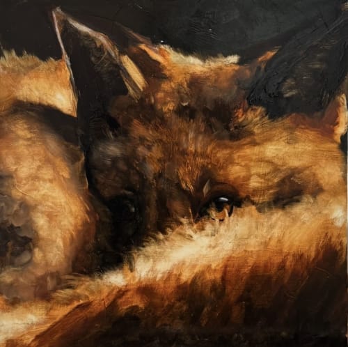 Silent Observer | Oil And Acrylic Painting in Paintings by Amanda Gough Fine Art