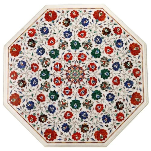 white marble table, coffee table, end table, tabletop | Tables by Innovative Home Decors
