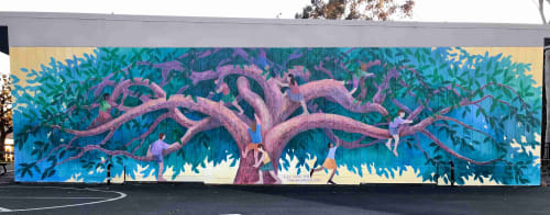 Tree of Life | Murals by Alex Cook | Andersen Elementary School in Newport Beach