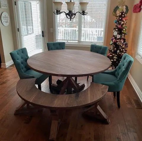 Round Brady Pedestal | Tables by Lumber2Love