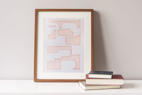 Abstract Forms - A3 size limited edition screen print | Art & Wall Decor by forn Studio by Anna Pepe