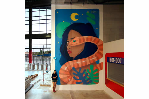 Indoor Mural | Murals by Vera Primavera | Offside Gallery in Décines-Charpieu