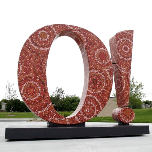 The Traveling O! | Public Sculptures by Bart Vargas | University of Nebraska Omaha in Omaha