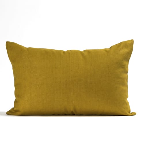 "Sarasun"  hand-painted 100% silk cushion cover | Pillows by Natalia Lumbreras