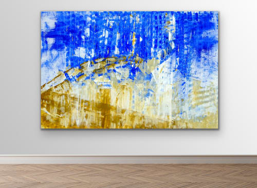 Pebble Beach | 63x42 | Large Fine Art For Sale | Paintings by Jacob von Sternberg Large Abstracts