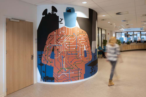 CMH_AC_II 2019 | Murals by Anuli Croon | Central Military Hospital (CMH) in Utrecht