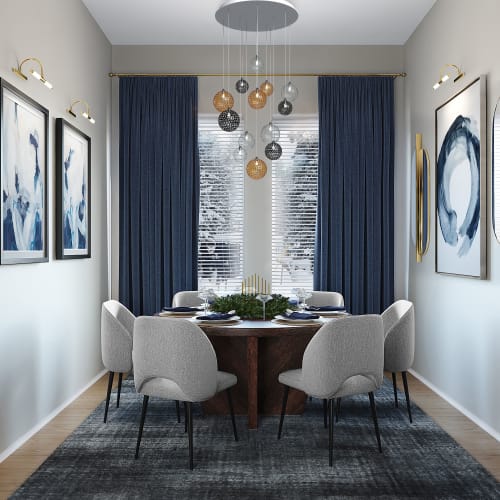 Napa Glass Globe Mix 13 Pendants Chandelier in Color Glass | Pendants by Galilee Lighting