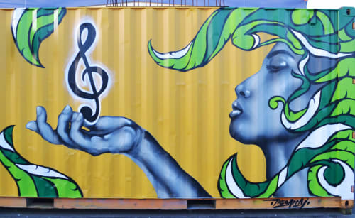 Gift of Music | Murals by Theo Arraj | Kāpiti College in Paraparaumu
