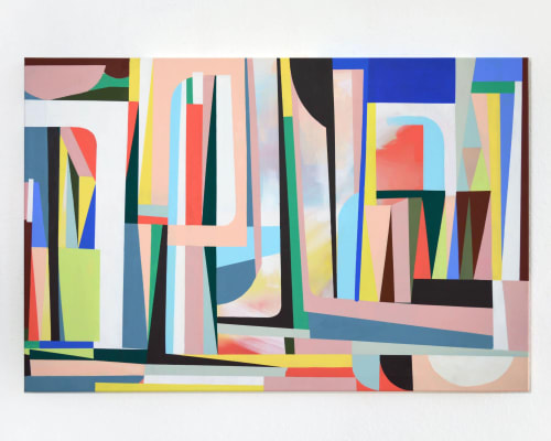 SOLD - Thin, lengthy objects - Acrylic painting 80 x 120x4cm | Oil And Acrylic Painting in Paintings by Jilli Darling