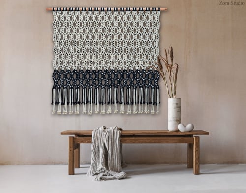 Horizon - Minimalist Wall Hanging | Macrame Wall Hanging in Wall Hangings by Zora Studio