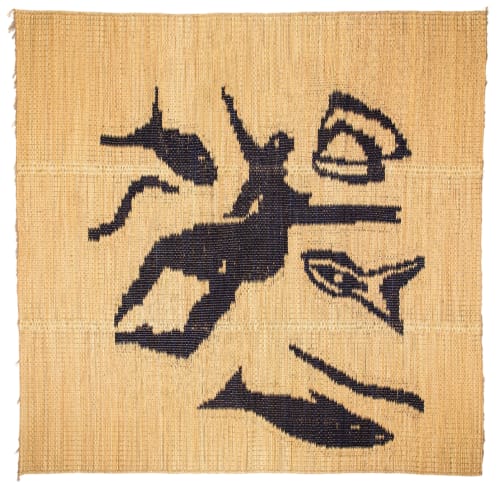 Unique and Poetic: Handcrafted Natural Fiber Mat by Artist. | Rugs by LA FIBRE ARTISANALE