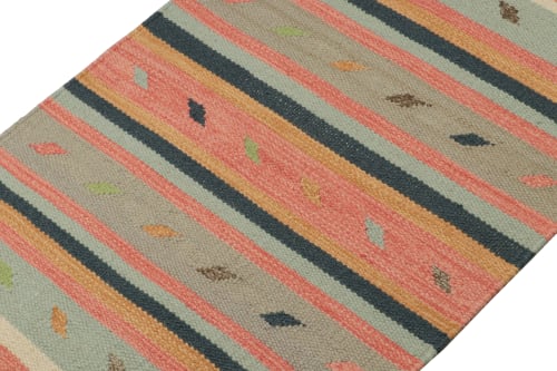 Rug & Kilim’s Tribal style Kilim rug in Multicolor Patterns | Rugs by Rug and Kilim