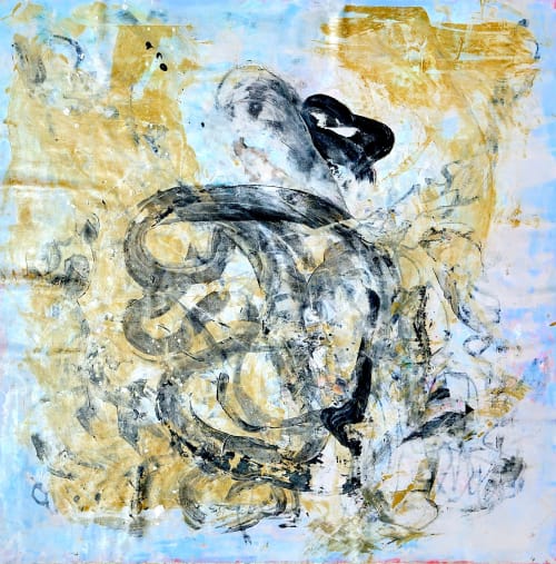 Imperfection | 47x47 | Large Abstract Canvas Art | Oil And Acrylic Painting in Paintings by Jacob von Sternberg Large Abstracts