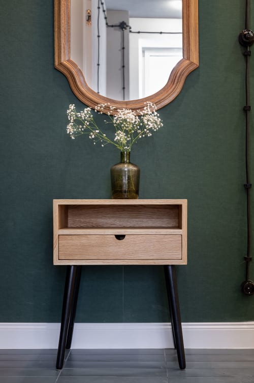 Solid Oak Nightstand / Bedside Table | Tables by ColombeFurniture