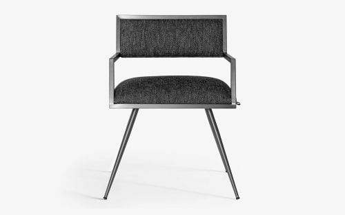 Ika Satin Metal Dining Chair | Chairs by LAGU