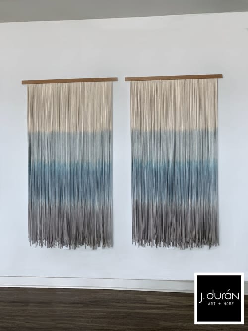 ABSTRACTED VIEWS -  Macrame Wall Hanging / Fiber Art | Tapestry in Wall Hangings by Jay Durán @ J. Durán Art + Home | Dallas in Dallas