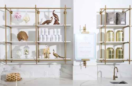Wall Mounted Collector's Shelving Units | Wall Sculpture in Wall Hangings by Amuneal | La Glace in Vancouver