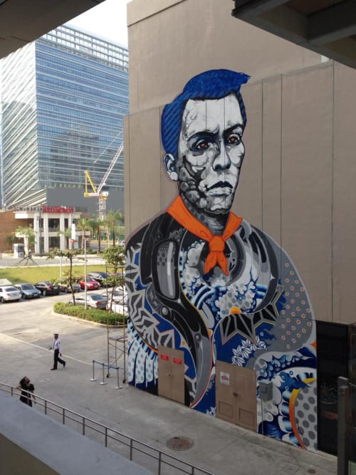 Andres Bonifacio Mural | Street Murals by Doppel | Bonifacio High Street - Central Square in Taguig
