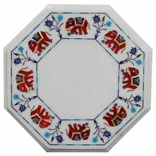 white marble table, coffee table, end table, tabletop | Tables by Innovative Home Decors