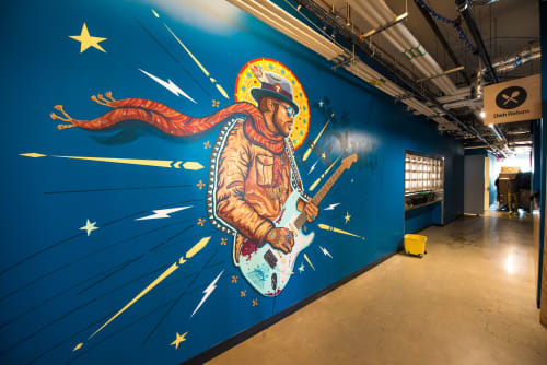 The Blues | Murals by Bradford Maxfield (Estudio Bradlio) | Facebook in Austin