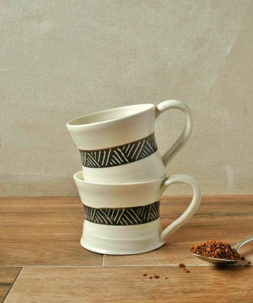 Porcelain Espresso Cup Set of 4 | Drinkware by ShellyClayspot