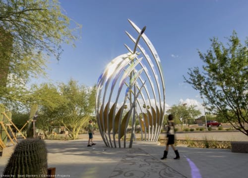 Diamond Bloom | Public Sculptures by Curtis Pittman | Scottsdale Museum of the West in Scottsdale