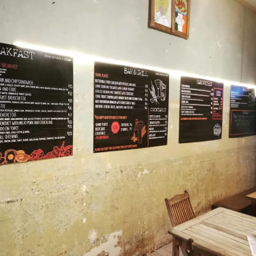 Menu Board Lettering | Signage by Dazigns | Slap and Pickle Sandwich & Tapas Bar in Cairns City