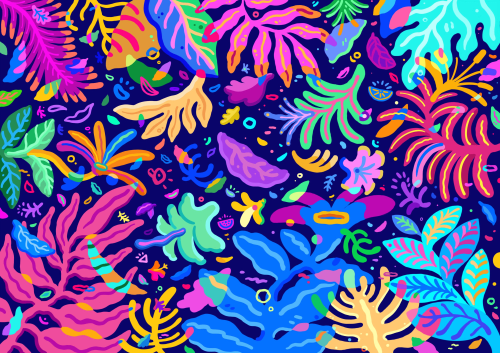 Flowers and colors and forms | Wallpaper by PITARTEAGA