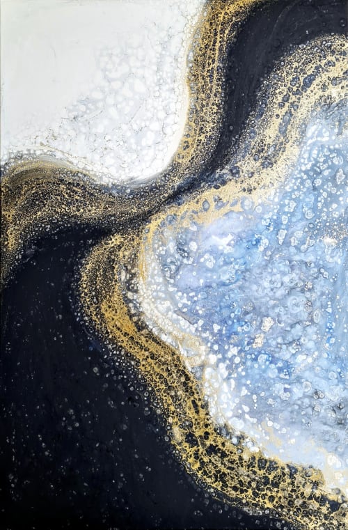 Depths of a lost soul  (100x150cm) | Oil And Acrylic Painting in Paintings by Elendenart