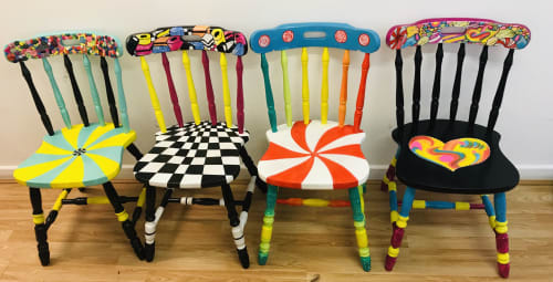 Sweetshop chairs | Chairs by The Peculiar Pear | The Peculiar Pear Studio in Southampton
