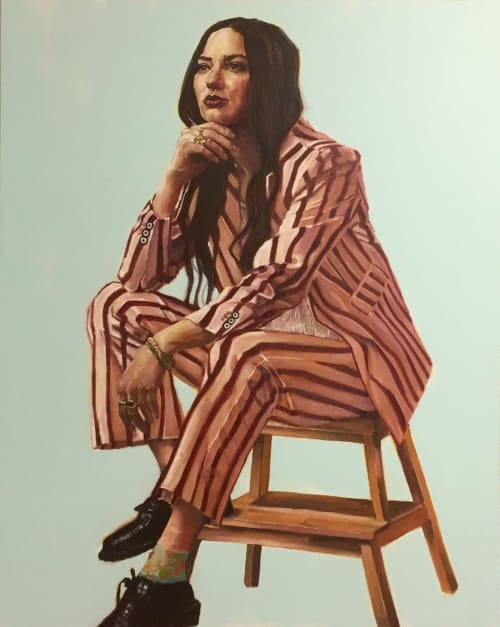 Striped Suite | Paintings by Shana Wilson: TIME Magazine Cover Artist