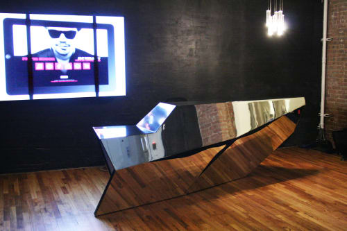 Sony Music Reception Desk | Tables by Pryor Callaway Art and Design