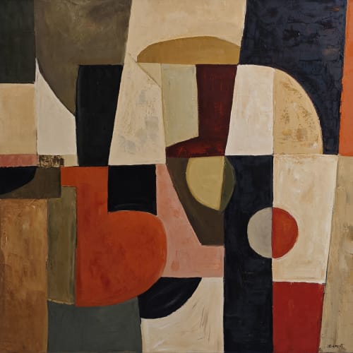 Architecture des couleurs | Oil And Acrylic Painting in Paintings by Sophie DUMONT.