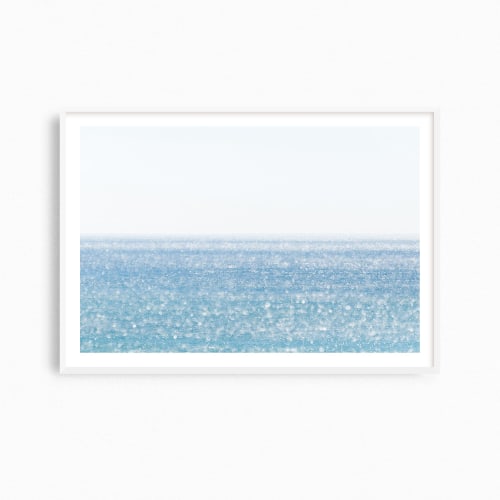 Minimalist ocean photography print, "Sunlight on the Gulf" | Photography by PappasBland