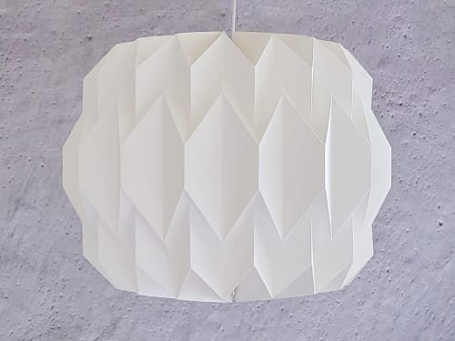 Opera Round Pendant lampshade, Origami, modern, pleated | Pendants by Studio Pleat