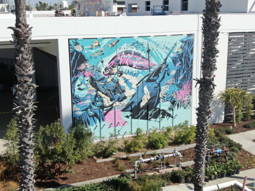 USS Draculas | Murals by The Draculas | 2ND & PCH in Long Beach