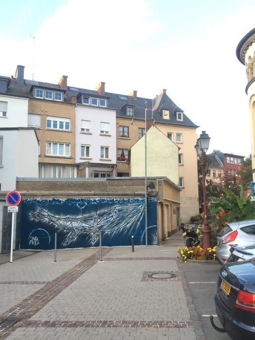 Geometric Whale | Murals by MURALS BY MCKELL